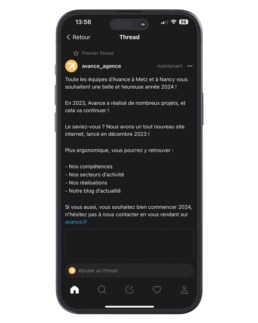Avance - Agence de communication et marketing digital - Actualités - Threads