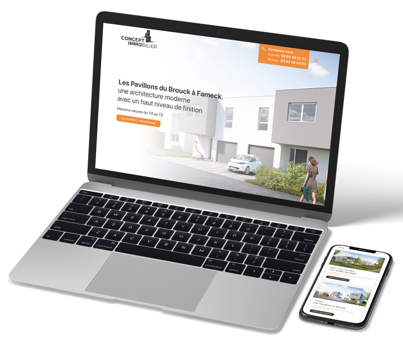Avance - Référence concept immobilier - Illustration site web