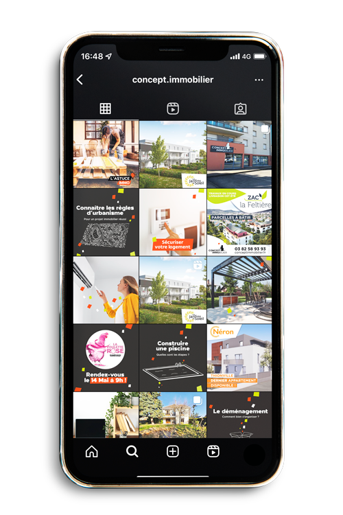 Avance - Référence concept immobilier - Illustration réseaux sociaux