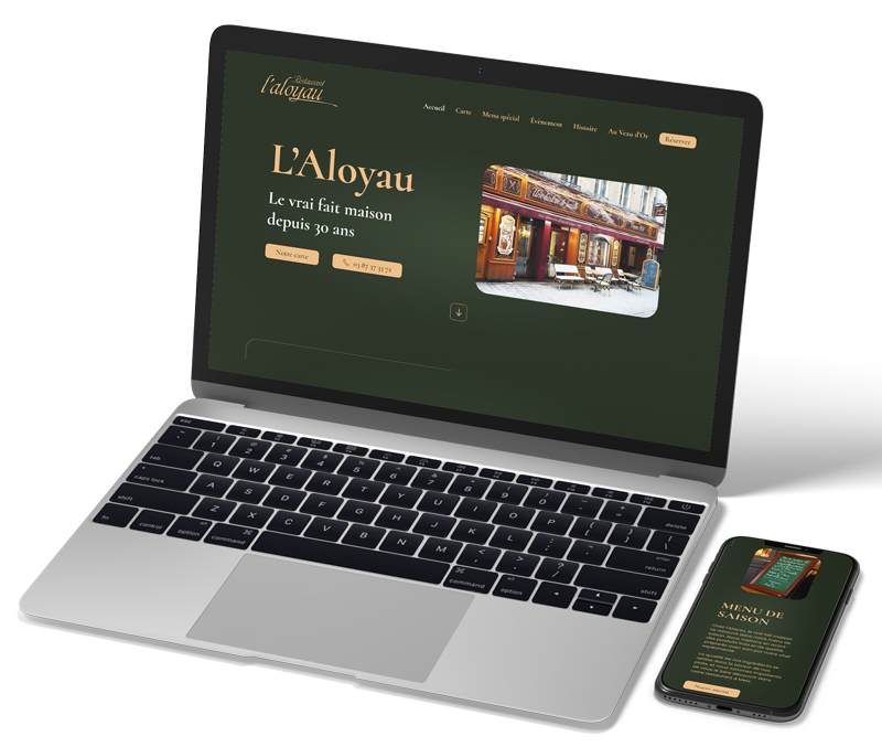 Avance - Référence client - L'Aloyau- Site web